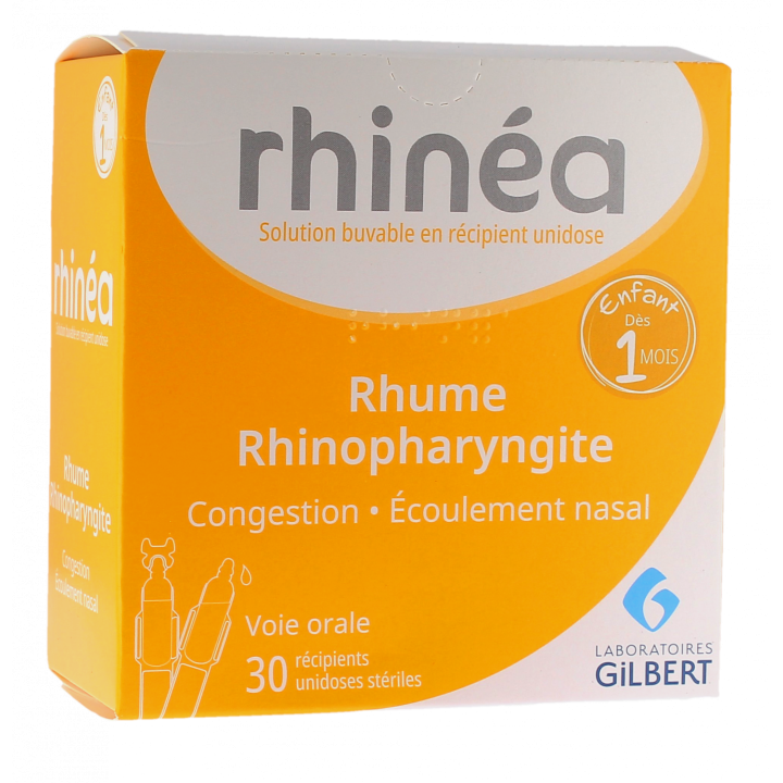 Rhin&eacute;a rhume et rhinopharyngite Gilbert - 30 r&eacute;cipients unidoses de 1ml