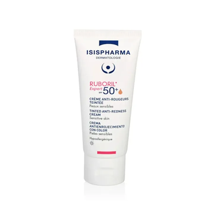 Ruboril Expert 50+ cr&egrave;me anti-rougeurs teint&eacute;e Isispharma - tube de 40ml