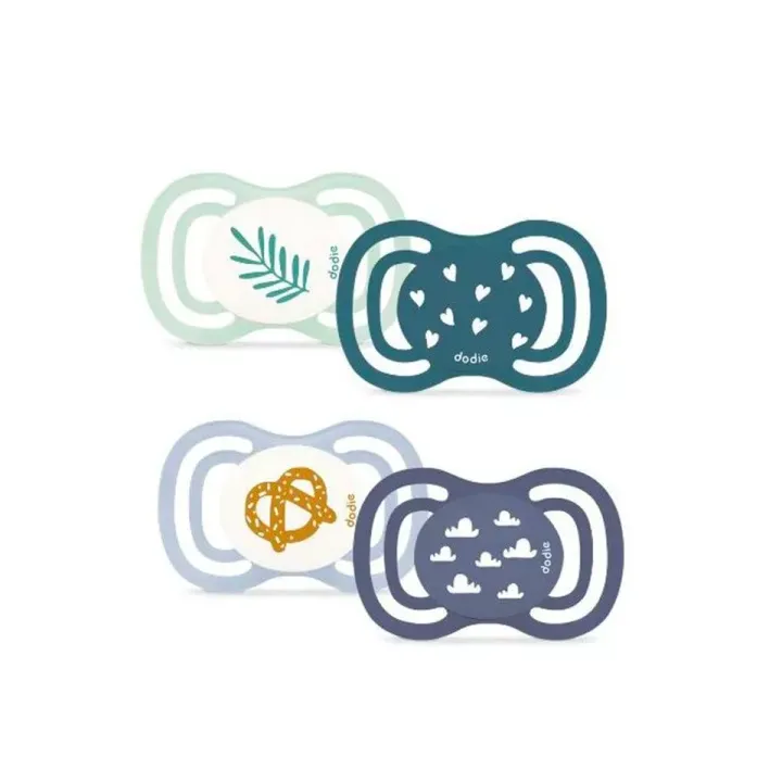 Sucettes anatomiques F3 extra fine jour nuit Dodie - 2 sucettes