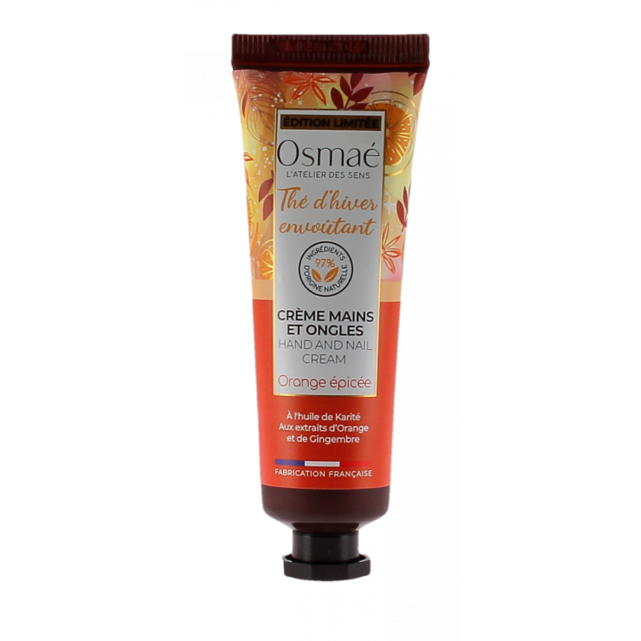 Th&eacute; d'hiver envo&ucirc;tant cr&egrave;me mains et ongles Osma&eacute; - tube de 30ml