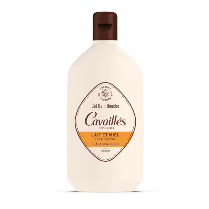 Gel bain douche lait et miel Rog&eacute; Cavaill&egrave;s - flacon de 400ml