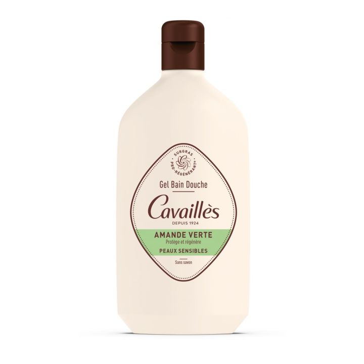 Gel bain et douche surgras actif Amande verte Rog&eacute; Cavaill&egrave;s - flacon de 400 ml