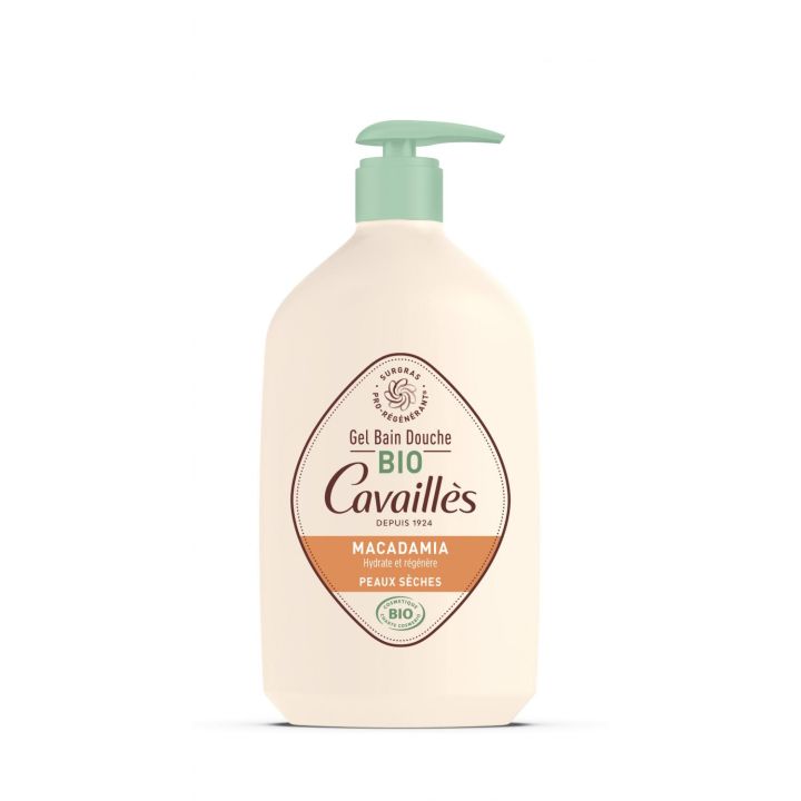 Gel bain et douche surgras bio huile de macadamia Rog&eacute; Cavaill&egrave;s - flacon de 1L