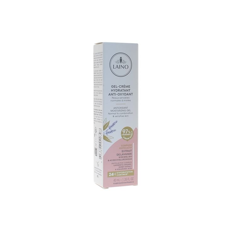 Gel-cr&egrave;me hydratant anti-oxydant Laino - tube de 40 ml