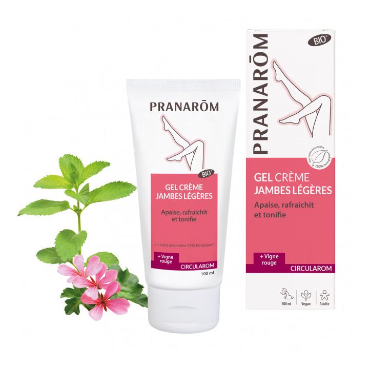 Circularom Gel Cr&egrave;me Jambes L&eacute;g&egrave;res Bio Pranar&ocirc;m - tube de 100 ml