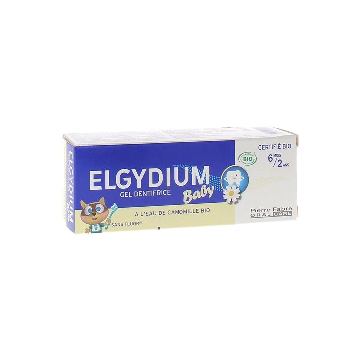 Gel dentifrice baby bio 6 mois-2 ans Elgydium - tube de 30ml