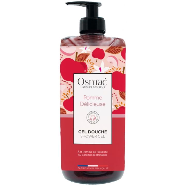 Gel douche Pomme d&eacute;licieuse Osma&eacute; - flacon-pompe de 1L