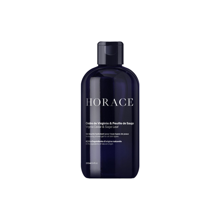 Gel douche c&egrave;dre de virginie et feuille de sauge Horace - flacon de 250ml