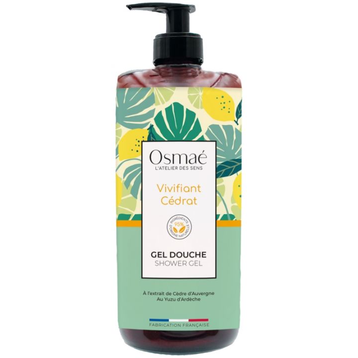 Gel douche vivifiant C&eacute;drat Osma&eacute; - flacon-pompe de 1L