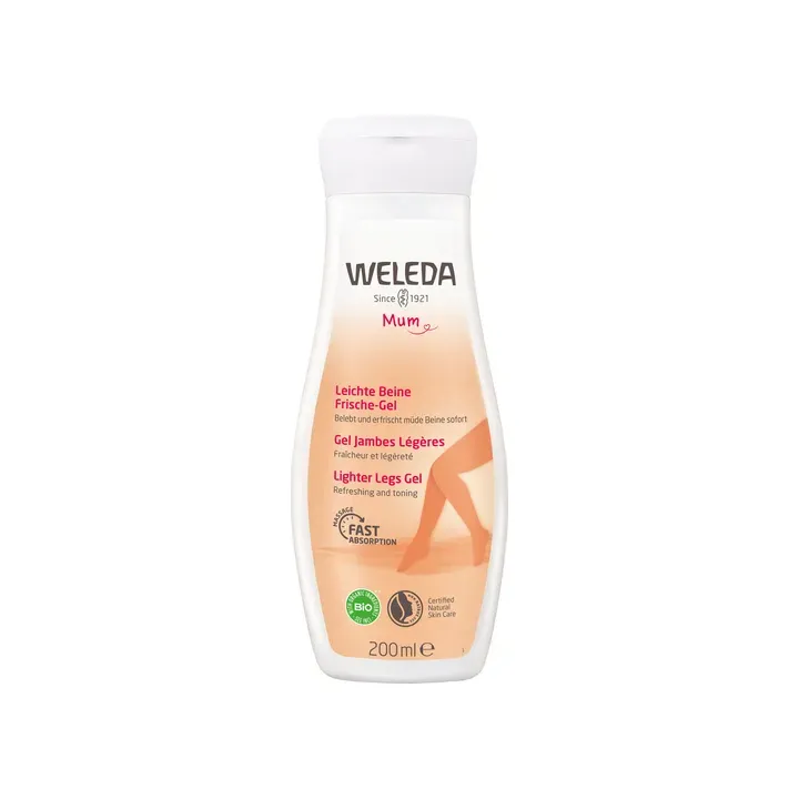 Gel jambes l&eacute;g&egrave;res Weleda - flacon de 200ml