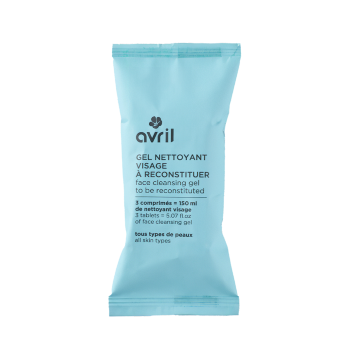 Gel nettoyant visage &agrave; reconstituer Avril - 3 comprim&eacute;s pour 150ml