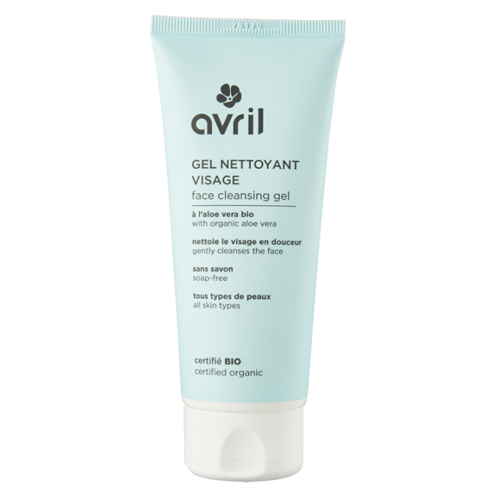 Gel nettoyant visage bio Avril - tube de 100 ml