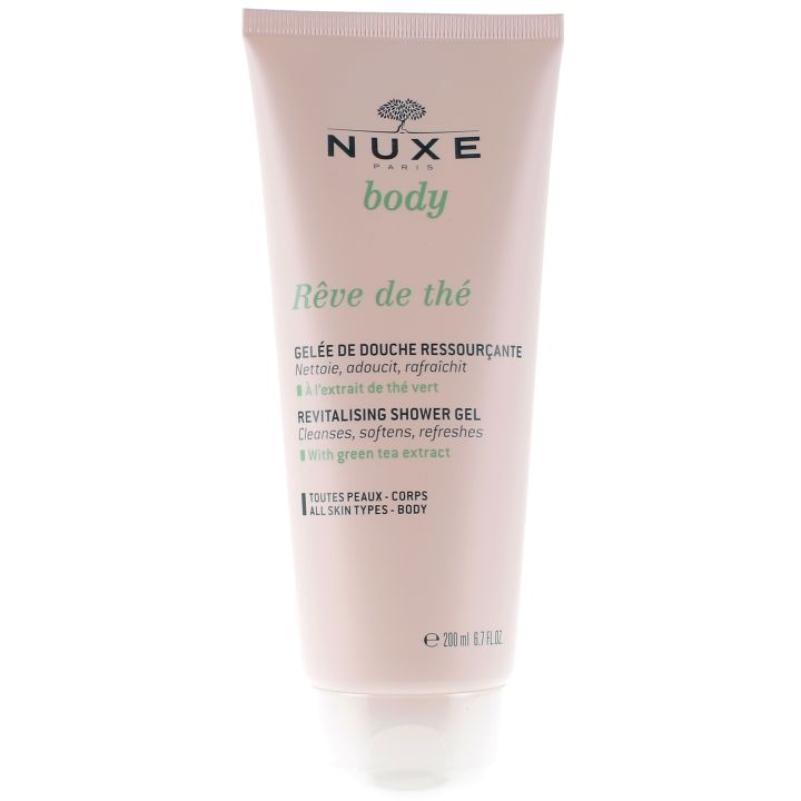 R&ecirc;ve de th&eacute; Gel&eacute;e de douche ressour&ccedil;ante Nuxe - tube de 200 ml