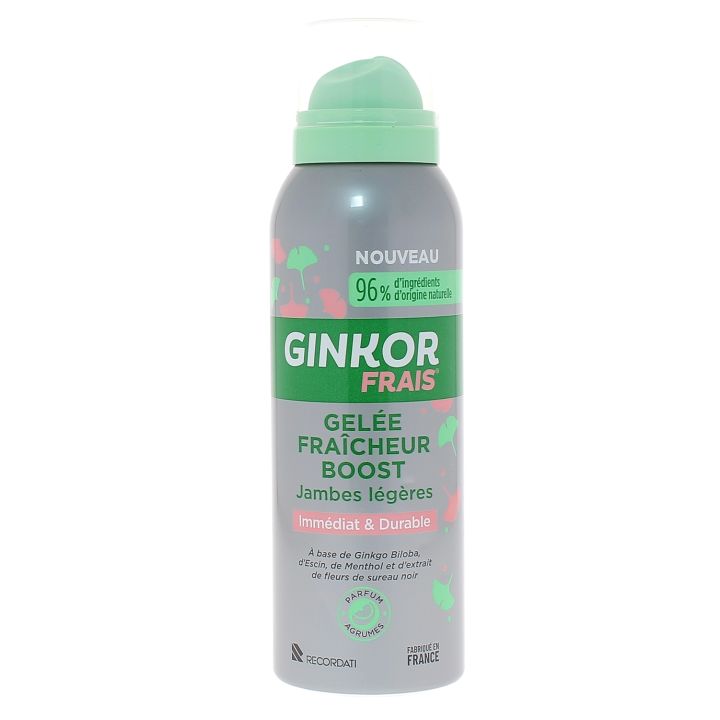 Gel&eacute;e fraicheur Boost jambes l&eacute;g&egrave;res Ginkor - flacon de 100ml