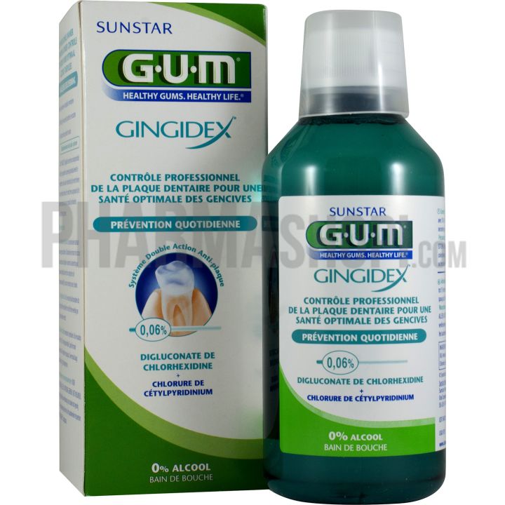 Gingidex Pr&eacute;vention quotidienne Bain de bouche Gum - flacon de 300 ml