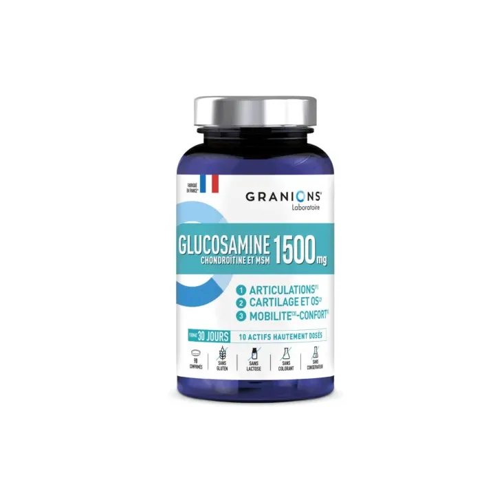 Glucosamine 1500mg Granions - pot de 90 comprim&eacute;s