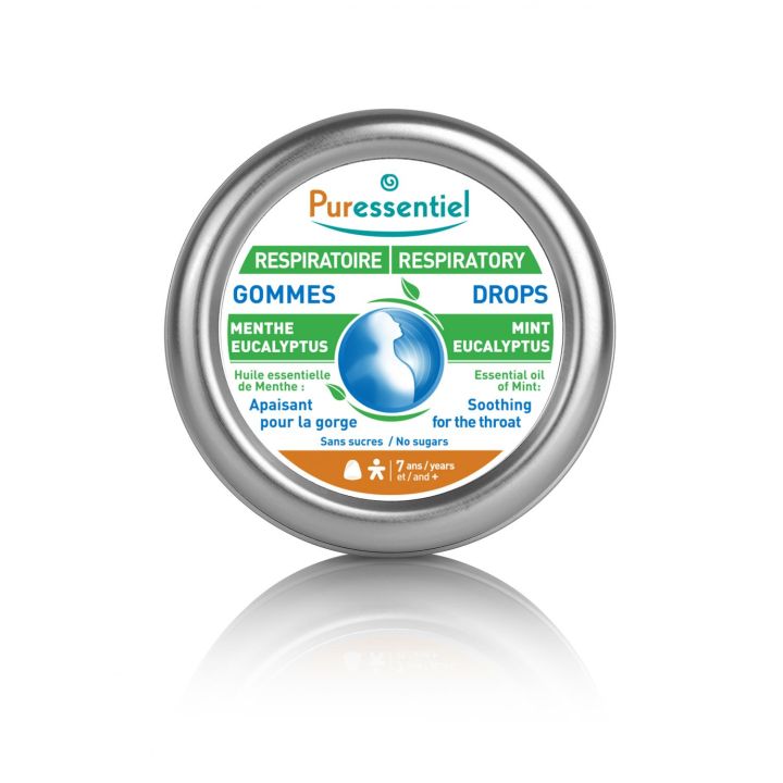 Gommes adoucissantes Puressentiel Respiratoire - boite de 45 g