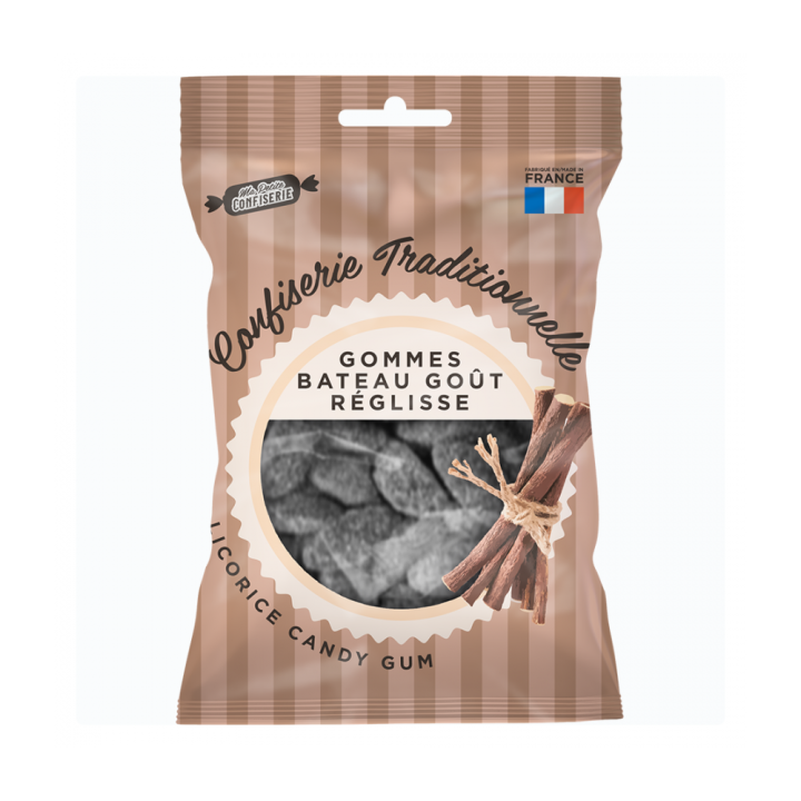 Gommes bateau go&ucirc;t r&eacute;glisse Ma petite confiserie - sachet de 100 g