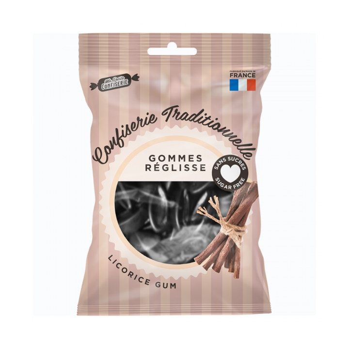 Gommes r&eacute;glisse sans sucres Ma petite confiserie - sachet de 100g