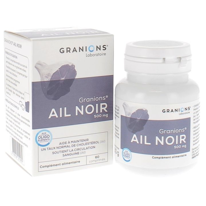 Granions Ail Noir 500 mg - bo&icirc;te de 60 comprim&eacute;s