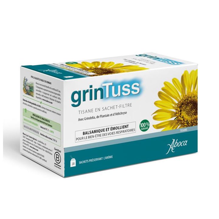 GrinTuss Tisane Aboca - bo&icirc;te de 20 sachets