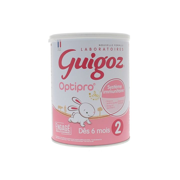 Guigoz optipro lait 2&egrave;me &acirc;ge d&egrave;s 6 mois - pot de 780 g