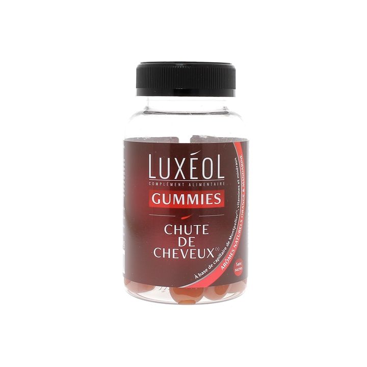 Gummies Chute de cheveux Lux&eacute;ol - pot de 60 gummies