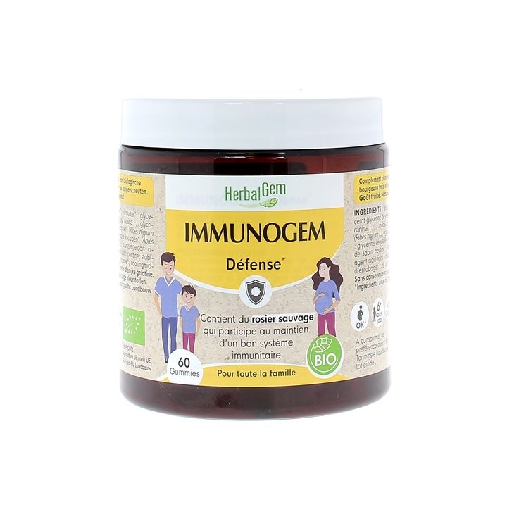 Gummies immunogem d&eacute;fense HerbalGem - pot 60 gummies
