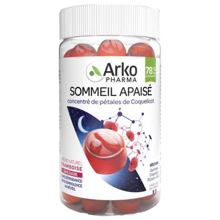 Gummies sommeil apais&eacute; Arkopharma - pot de 60 gommes