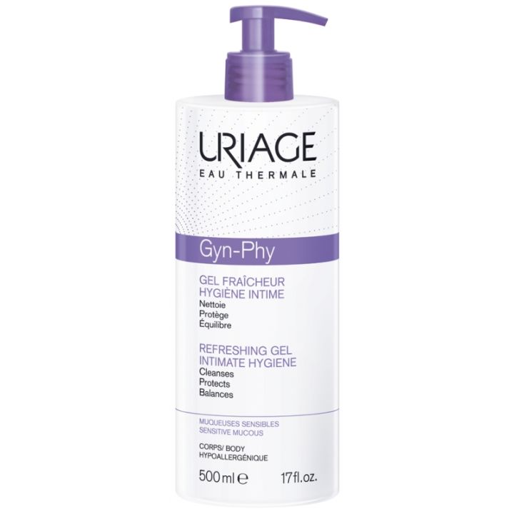 Gyn-phy toilette intime gel fra&icirc;cheur Uriage - flacon-pompe de 500ml