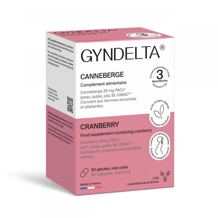 Gyndelta cranberry 36 mg - boite de 90 g&eacute;lules