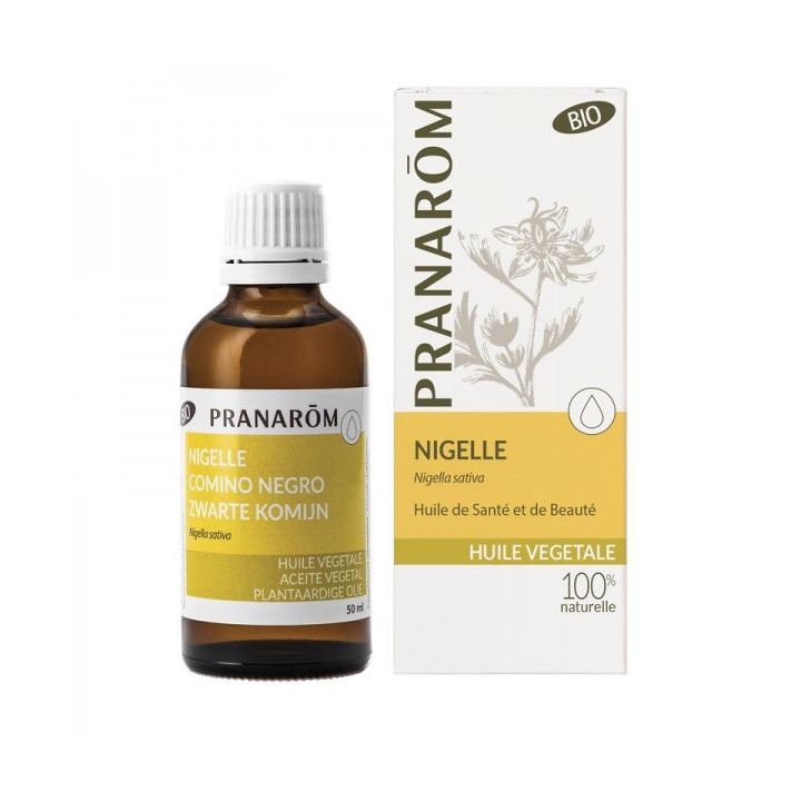 Huile v&eacute;g&eacute;tale de nigelle BIO Pranarom - flacon de 50 ml