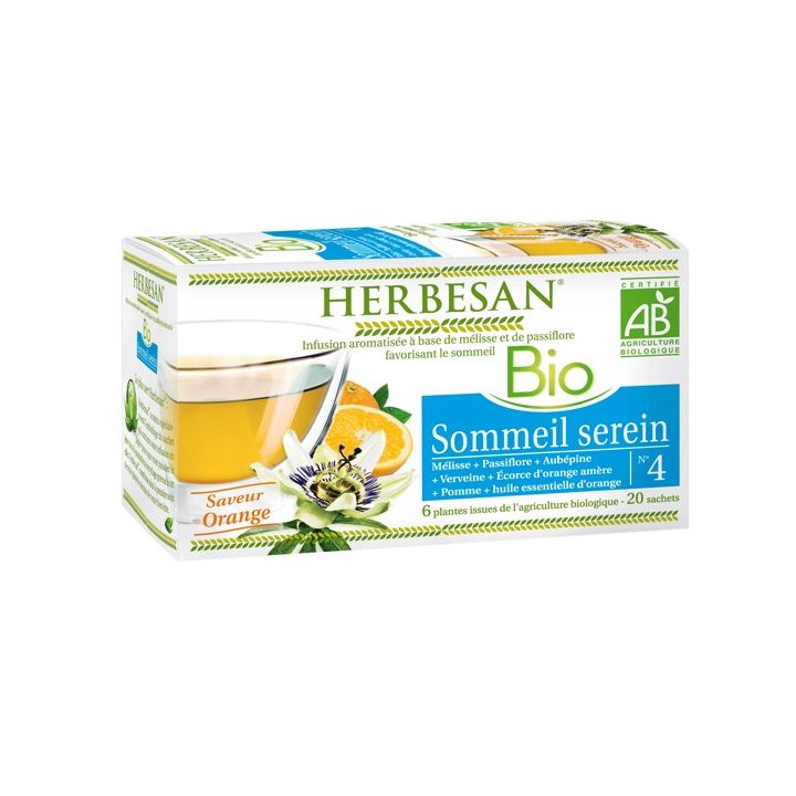 Herbesan infusion sommeil serein bio - 20 sachets