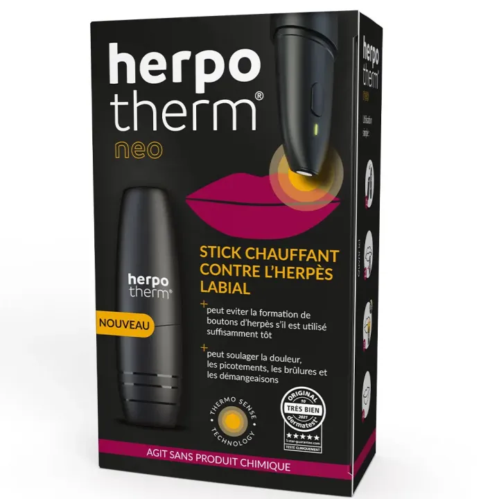 Herpotherm Neo Stick chauffant soin herp&egrave;s labial & boutons de fi&egrave;vre - une unit&eacute;