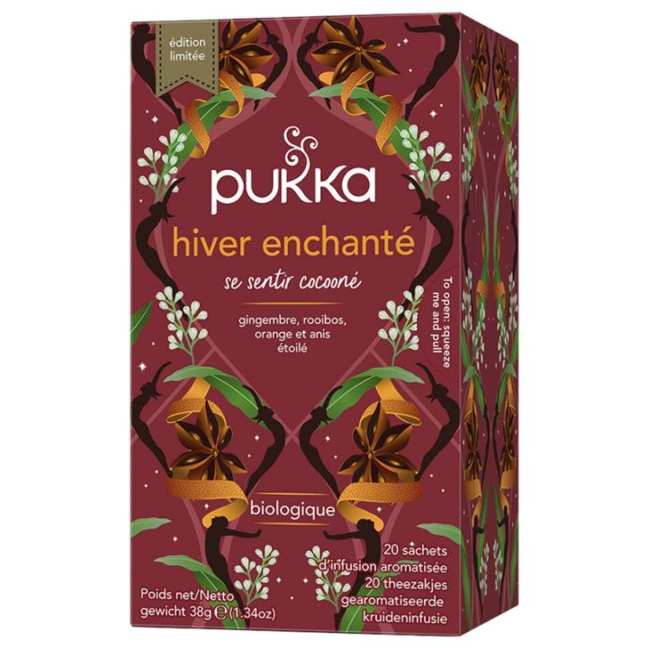 Hiver enchant&eacute; infusion aromatis&eacute;e bio Pukka - bo&icirc;te de 20 sachets