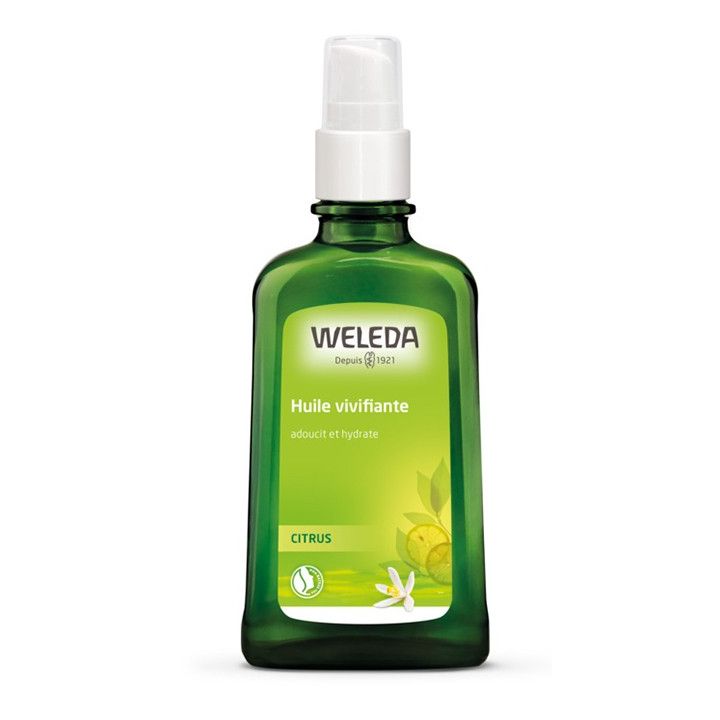 Huile Vivifiante Citrus Weleda - flacon &agrave; pompe de 100 ml