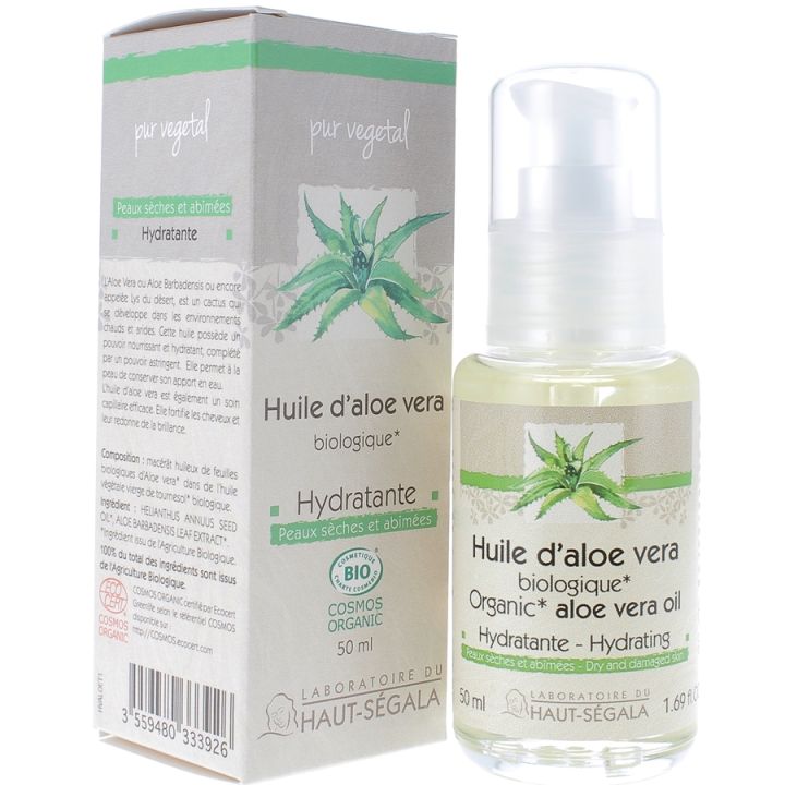 Huile d'Aloe Vera Bio Hydratante Laboratoire Haut-S&eacute;gala - flacon de 50 ml