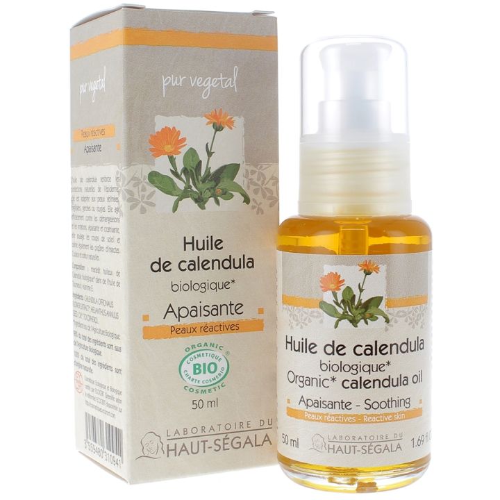 Huile de Calendula Bio Apaisante Laboratoire Haut-S&eacute;gala - flacon de 50 ml