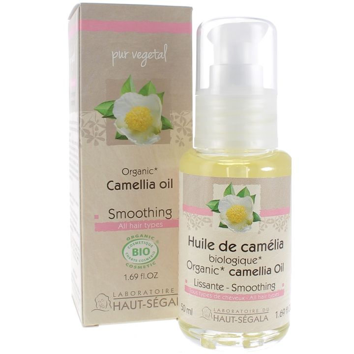 Huile de cam&eacute;lia bio lissante Laboratoire Haut-S&eacute;gala - flacon de 50 ml