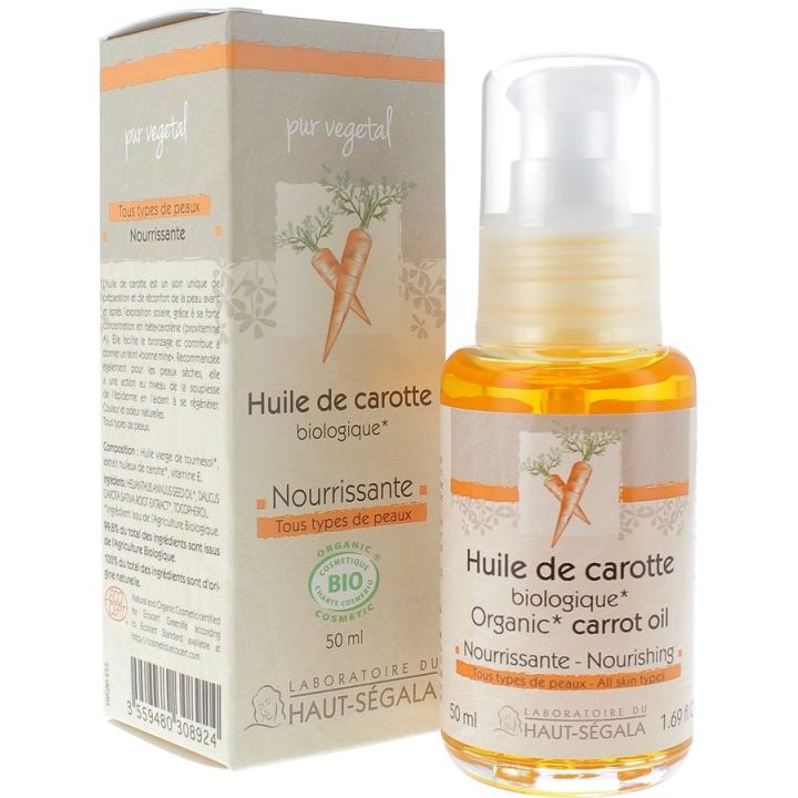 Huile de Carotte Bio Nourissante Laboratoire Haut-S&eacute;gala - flacon de 50 ml