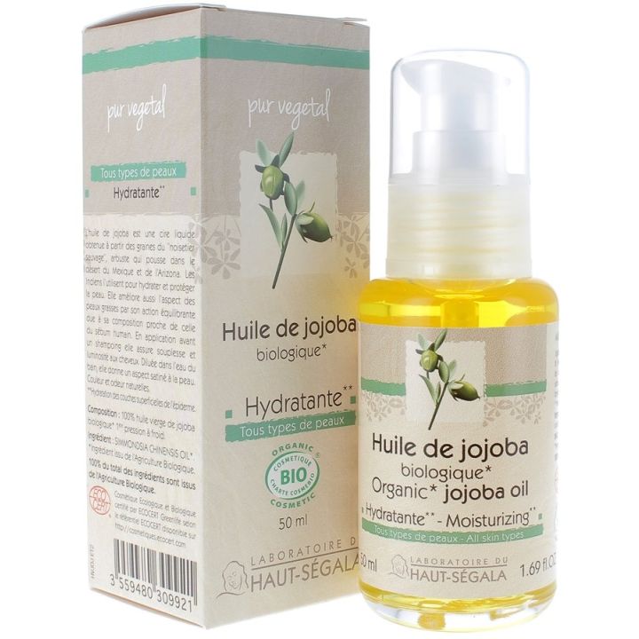 Huile de Jojoba Bio Hydratante Laboratoire Haut-S&eacute;gala - flacon de 50 ml