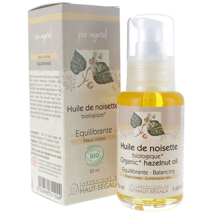 Huile de Noisette Bio &Eacute;quilibrante Laboratoire Haut-S&eacute;gala - flacon de 50 ml