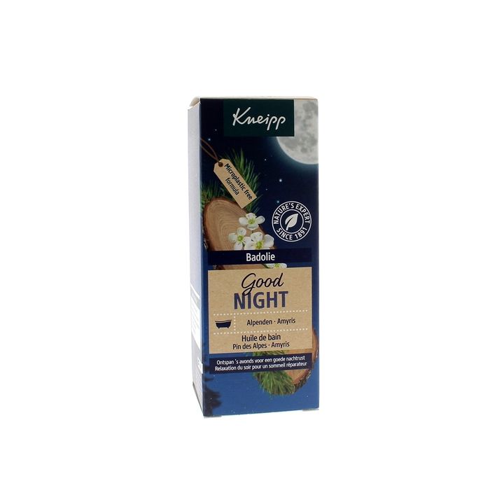 Huile de bain Good Night pin des alpes amyris Kneipp - flacon de 100 ml