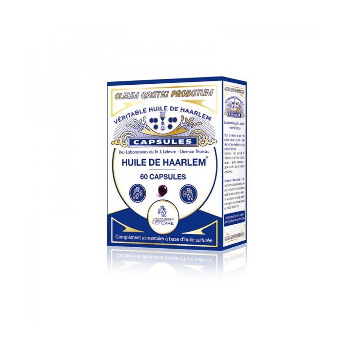 Huile de haarlem - boite de 60 capsules originales