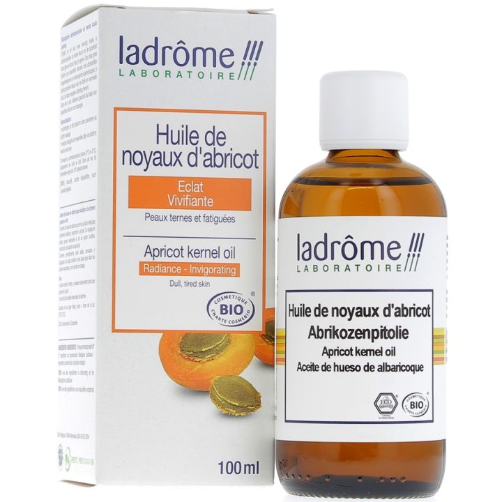 Huile de noyaux d'abricot Bio Ladr&ocirc;me - Flacon de 100 ml