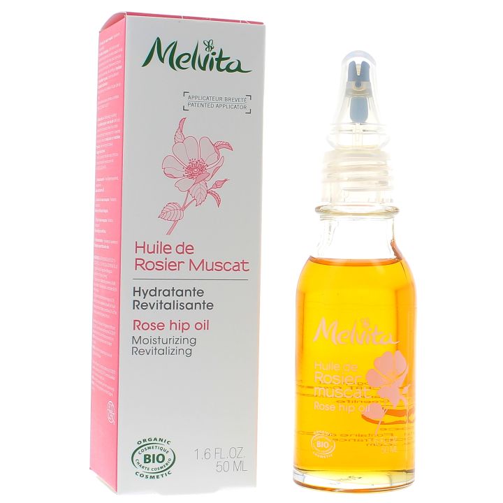 Huile de rosier muscat bio Melvita - flacon goutte &agrave; goutte 50 ml