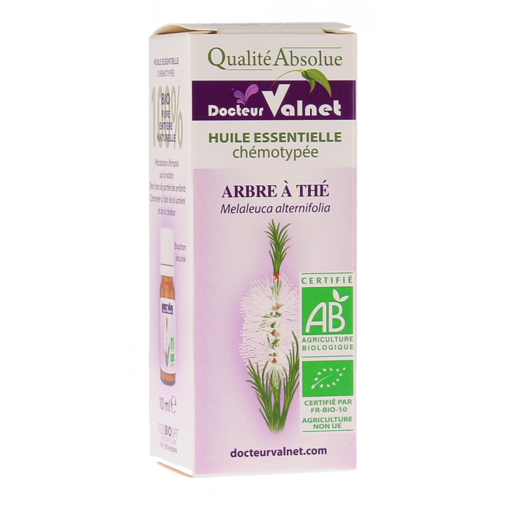 Huile essentielle Arbre &agrave; th&eacute; (Tea Tree) Bio Dr Valnet - flacon de 10 ml