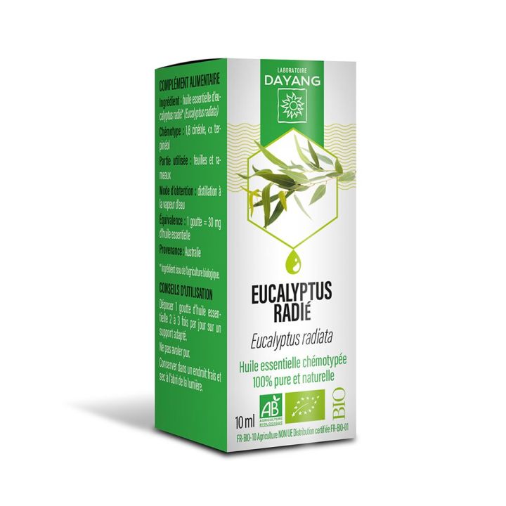 Huile essentielle Eucalyptus radi&eacute; bio Dayang - flacon de 10ml