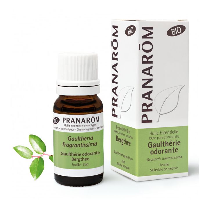 Huile essentielle de Gaulth&eacute;rie odorante bio Pranarom - flacon de 10 ml