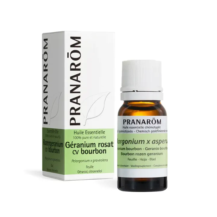 Huile essentielle G&eacute;ranium rosat cv bourbon Pranarom - flacon de 10ml